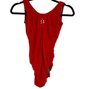 Lifeguard Water Safety Products Red One Piece Swimsuit Size Medium